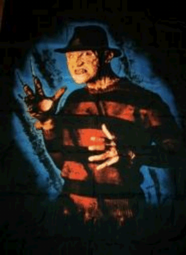 Nightmare on elm street Textile poster /  flag
