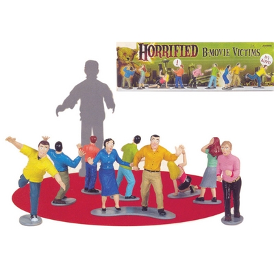 B movie victims figure playset