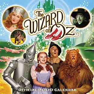 Wizard of Oz calendar 2009