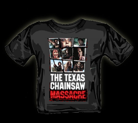 Texas chainsaw massacre collage t shirt